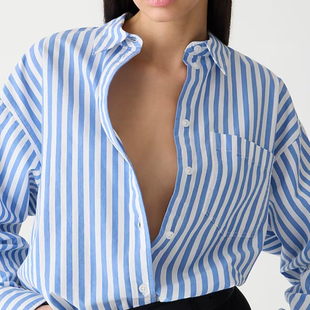 J. Crew Étienne oversized shirt in lightweight oxford Size M